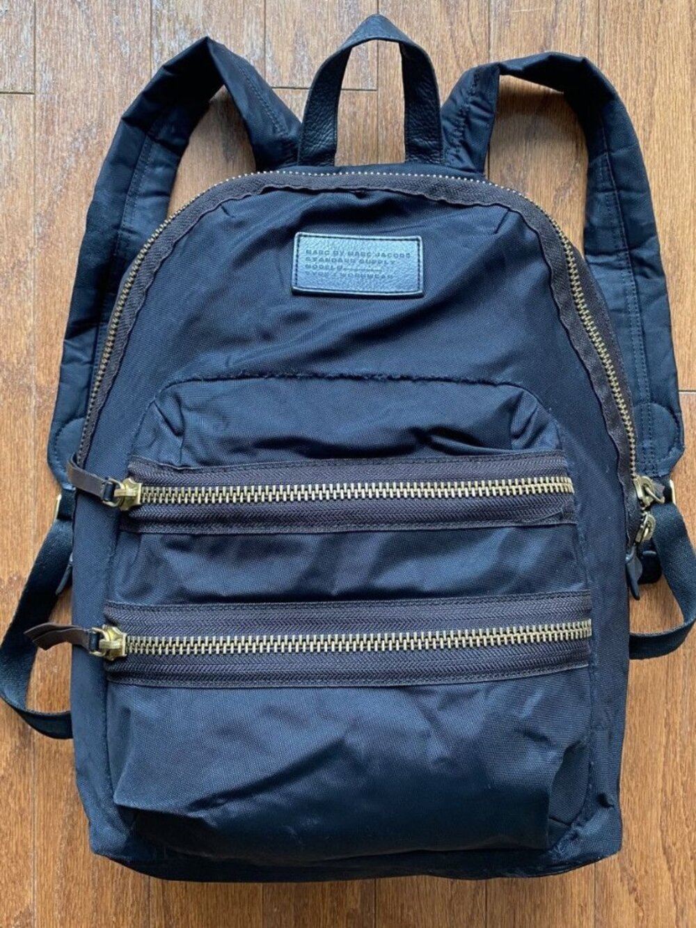Marc Jacobs Mega Zipper Black Utility Backpack